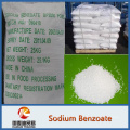 Pó branco mínimo de 99% ou benzoato de sódio granulado do produto comestível